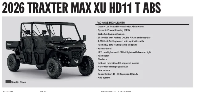 MY26 Traxter HD11 MAX