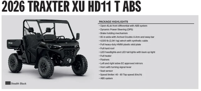 MY26 Traxter HD11 T ABS