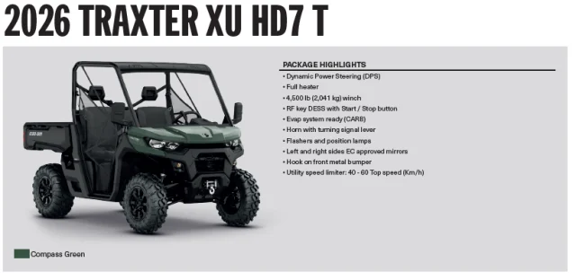 MY26 Traxter HD 7 XU-T